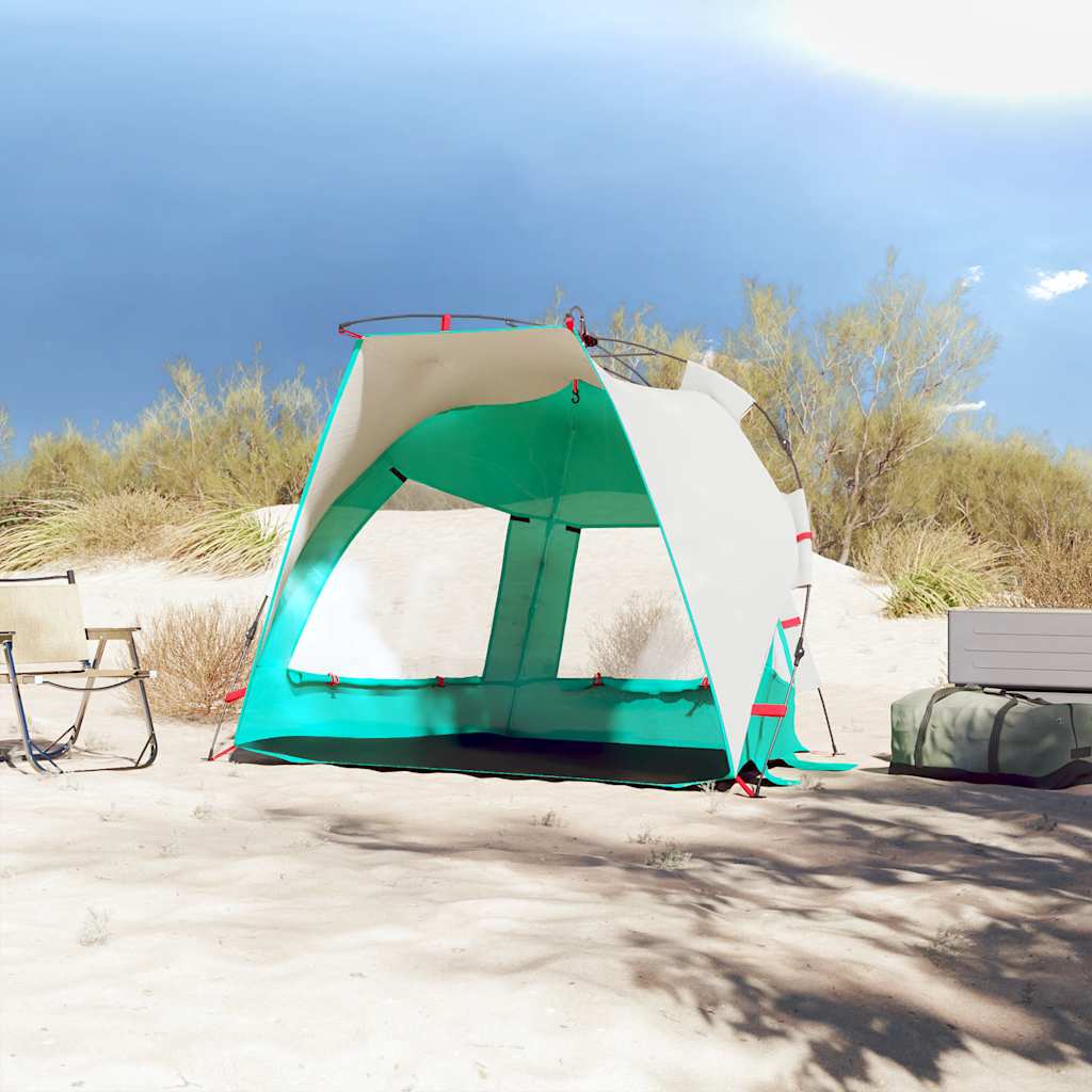 Cort Camping 2 Persoane Verde Marin Impermeabil Setare Rapidă