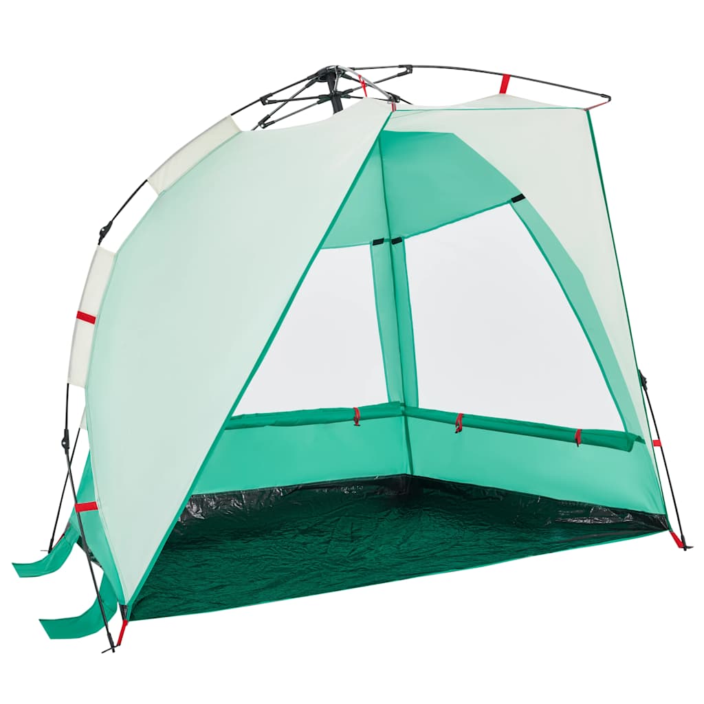Cort Camping 2 Persoane Verde Marin Impermeabil Setare Rapidă