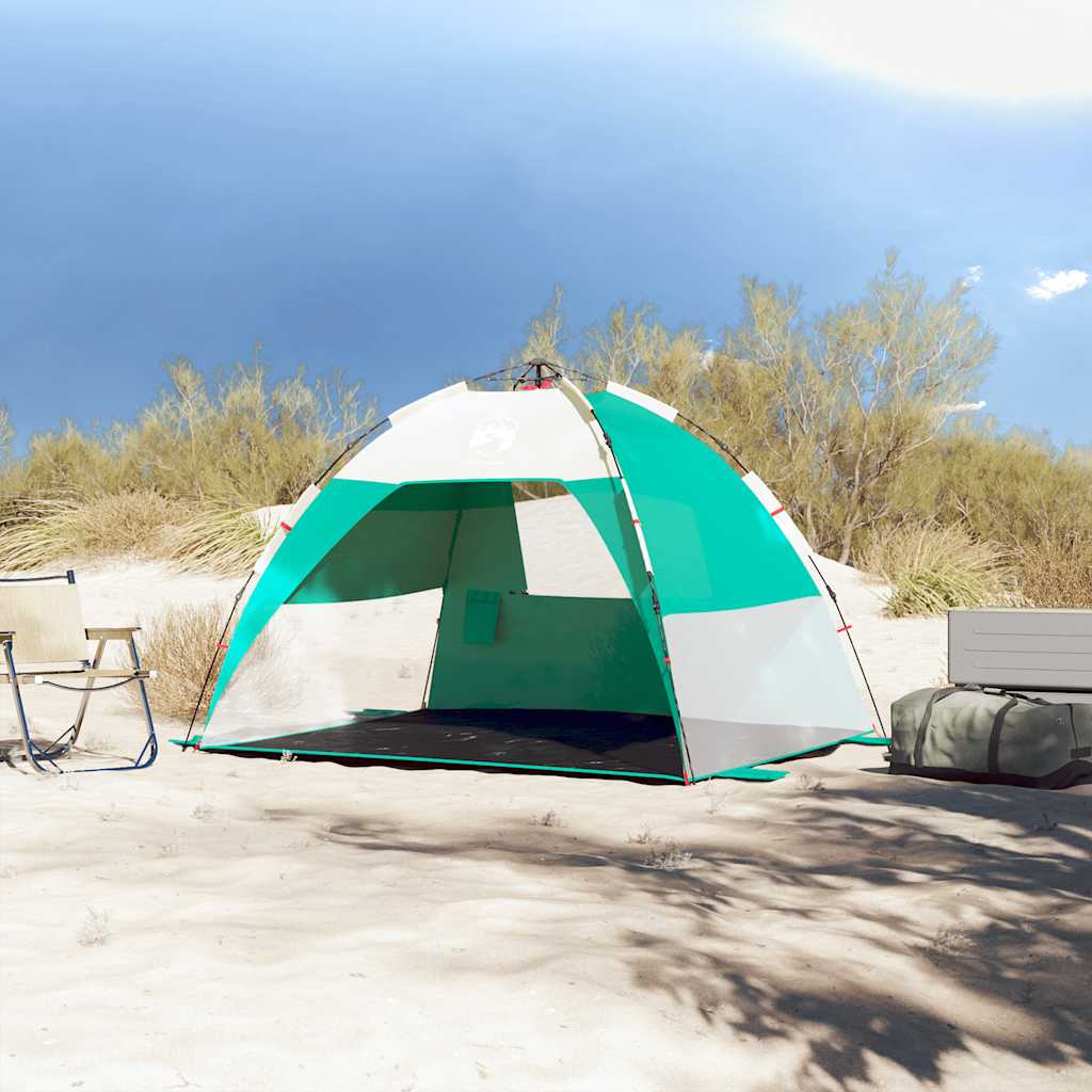 Cort Camping 2 Persoane Verde Marin Impermeabil Setare Rapidă