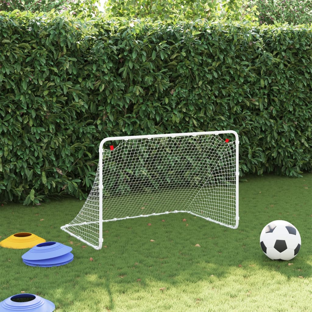 Poartă De Fotbal, Alb, 122X81X81 Cm, Oțel