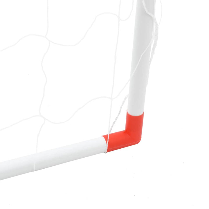 Poartă De Fotbal Pentru Copii Cu Mingi 2-În-1 Alb 184X64X124 Cm