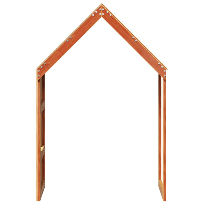 Acoperiș Pat Copii, Maro, 60X89X134,5 Cm Lemn Mass Pin