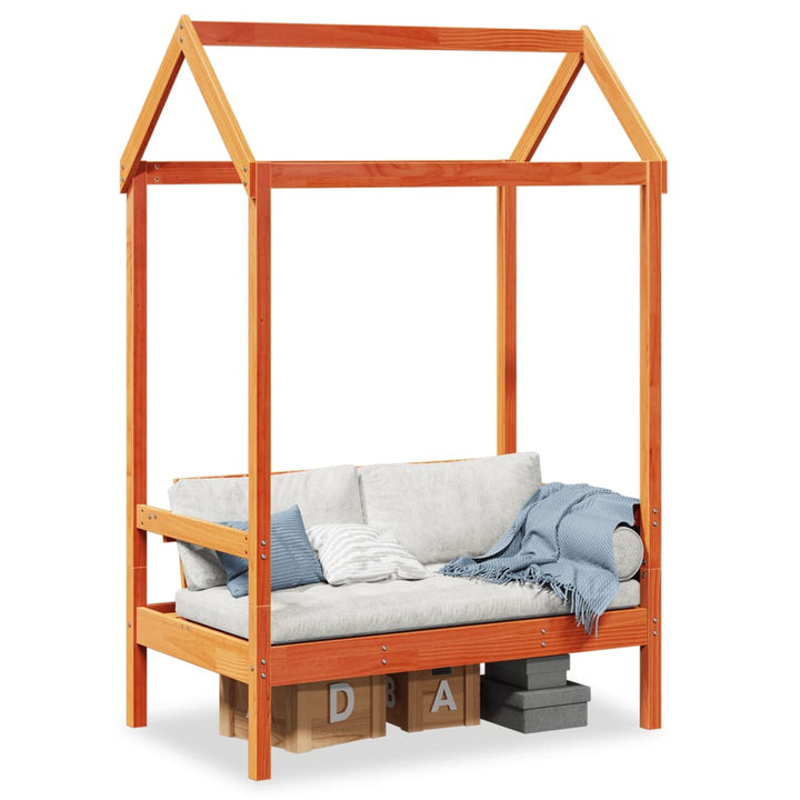 Banchetă Cu Acoperiș, , 117,5X70X176,5 Cm, Lemn Masiv Pin