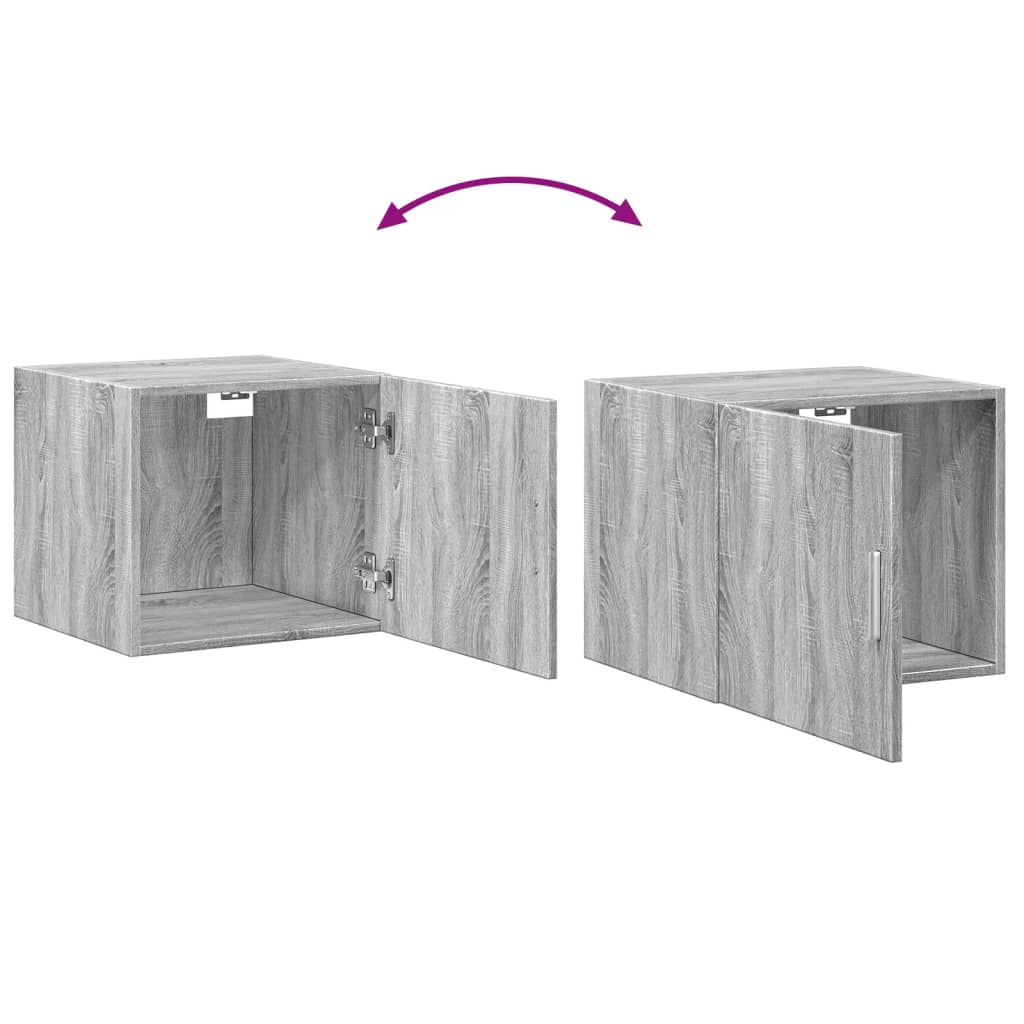 Dulap De Perete, Gri Sonoma, 45X42,5X40 Cm, Lemn Prelucrat