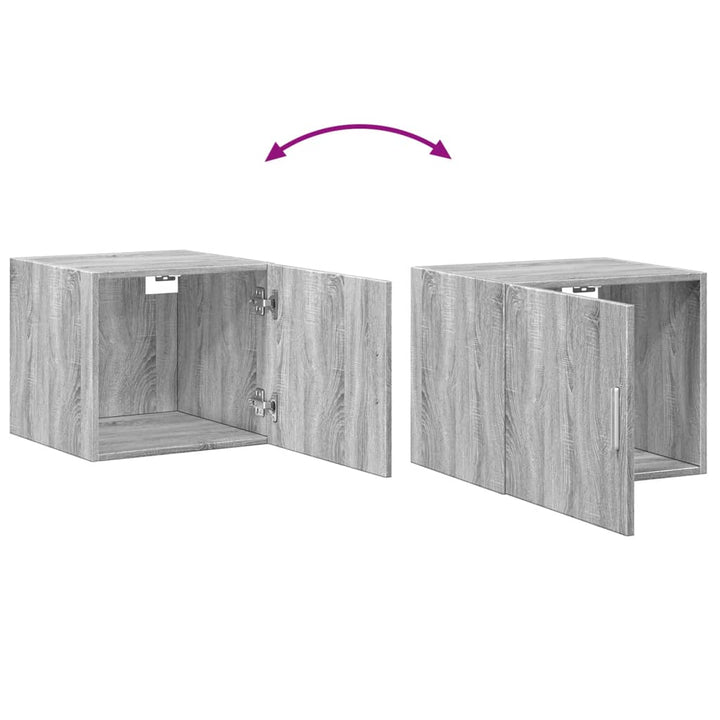 Dulap De Perete, Gri Sonoma, 45X42,5X40 Cm, Lemn Prelucrat