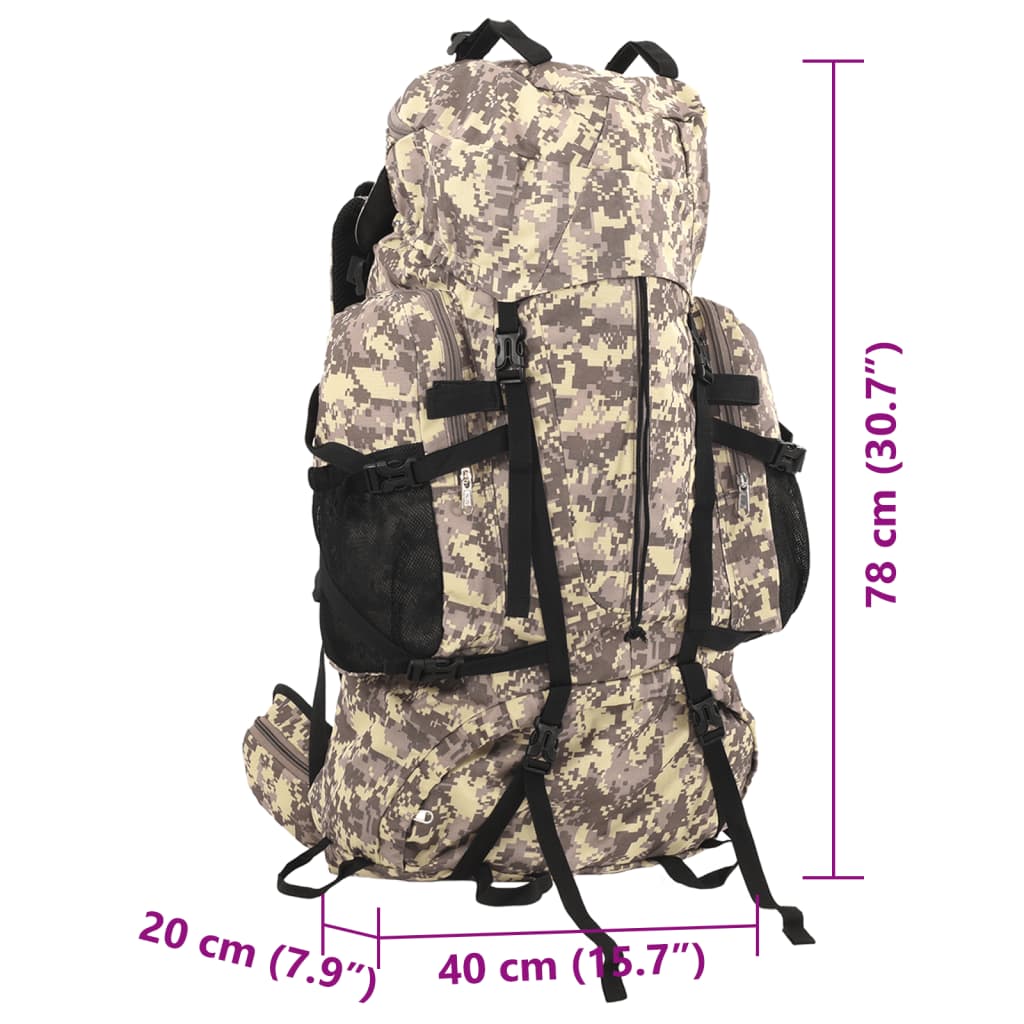 Rucsac De Drumeție, Camuflaj Camel, , Țesătură Oxford