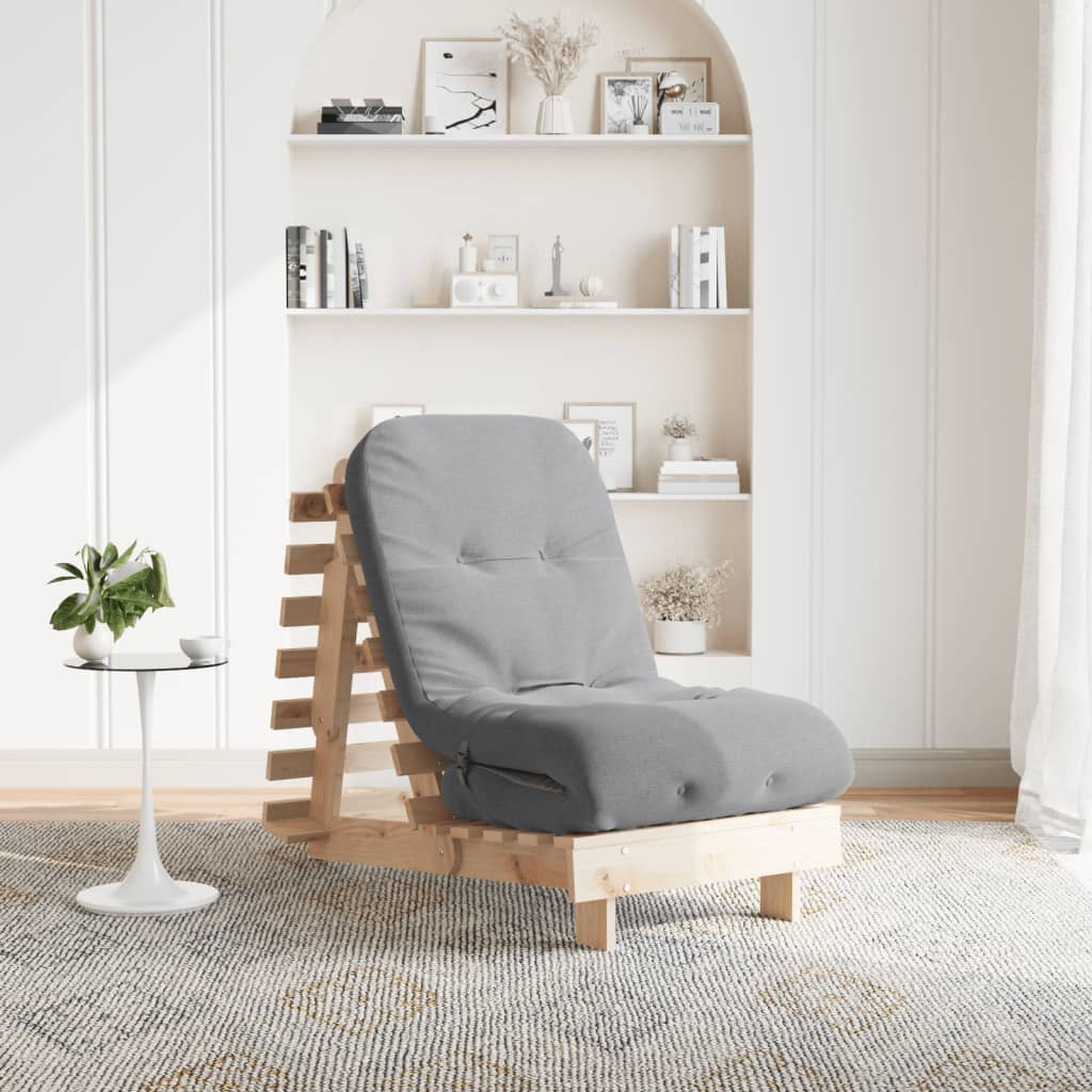Canapea Futon Cu Saltea, , , Lemn Masiv De Pin