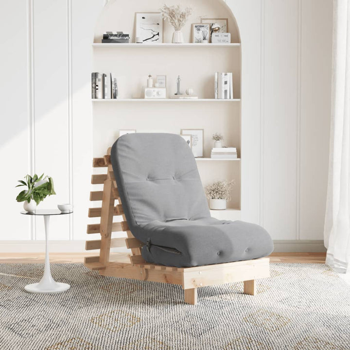 Canapea Futon Cu Saltea, , , Lemn Masiv De Pin
