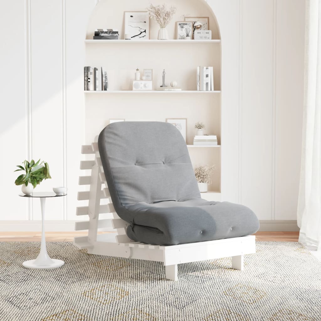 Canapea Futon Cu Saltea, , Lemn De Pin Tratat