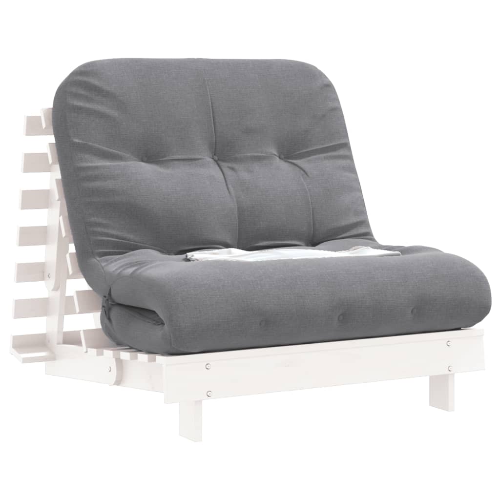 Canapea Futon Cu Saltea, , , Lemn Masiv De Pin
