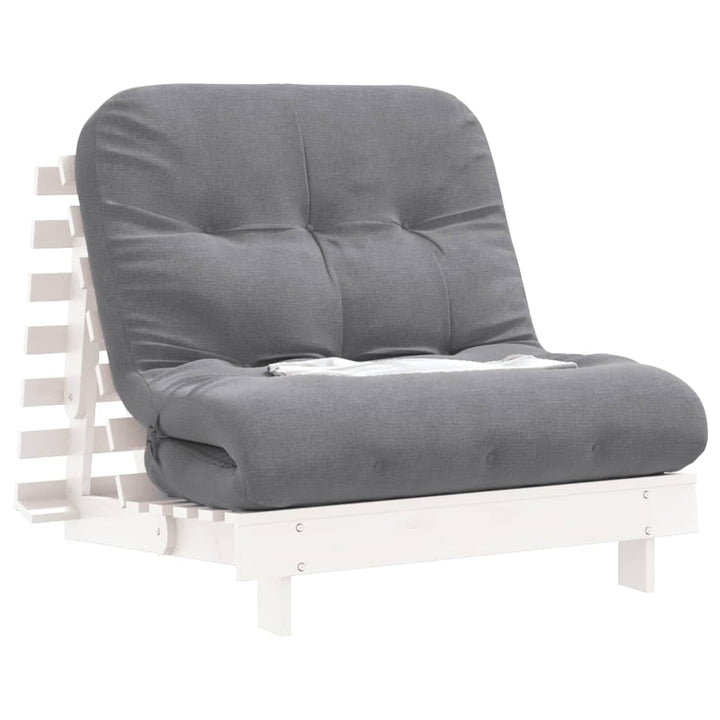 Canapea Futon Cu Saltea, , , Lemn Masiv De Pin