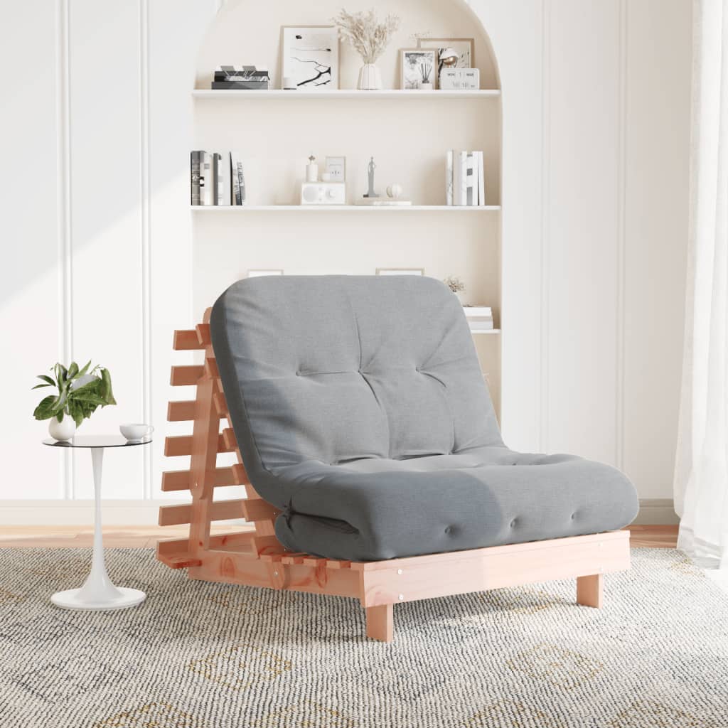 Canapea Futon Cu Saltea, , Lemn De Pin Tratat