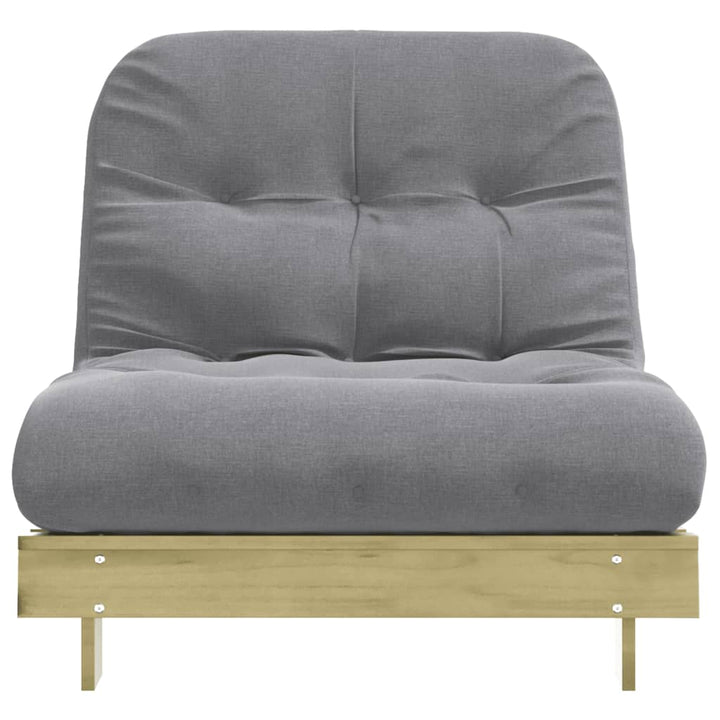 Canapea Futon Cu Saltea, , Lemn De Pin Tratat
