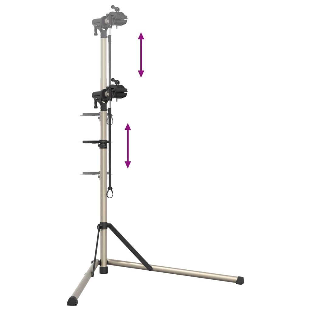 Suport Reparare Biciclete Pliabil Reglabil 102-160 Cm Aluminiu