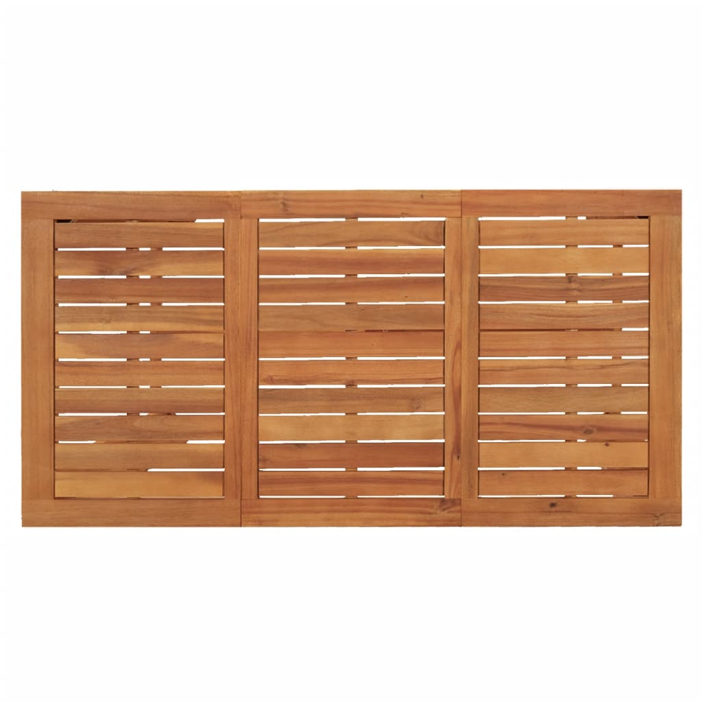 Set Bar De Grădină, 5 Piese, , Lemn Masiv Acacia/ Poliratan