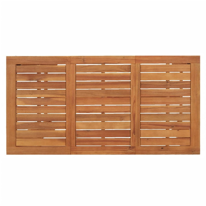 Set Bar De Grădină, 5 Piese, , Lemn Masiv Acacia/ Poliratan