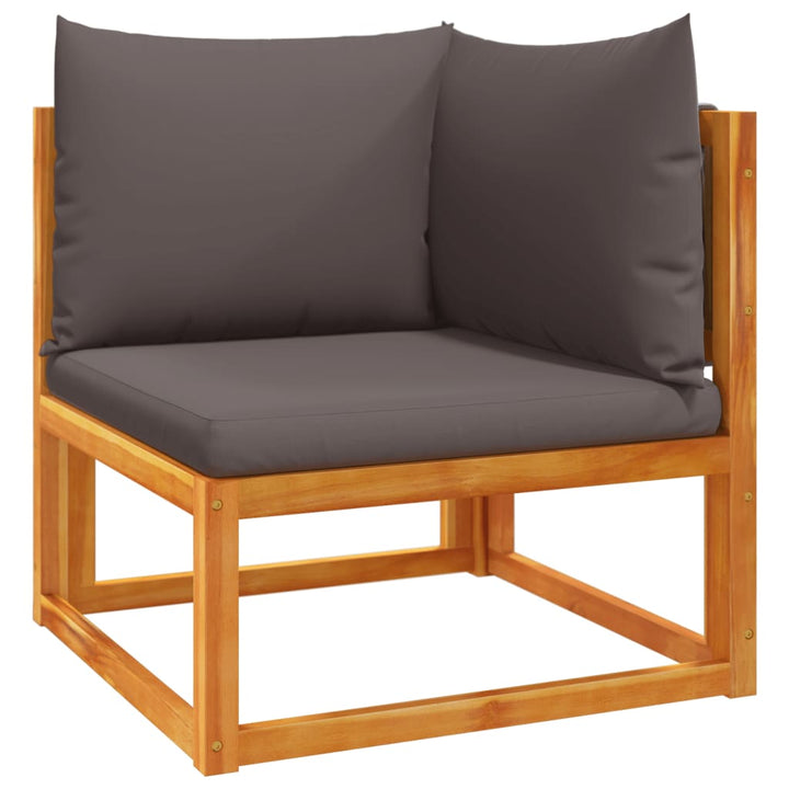 Set De Canapele Grădină Cu Perne, 6 Piese, Lemn Masiv Acacia