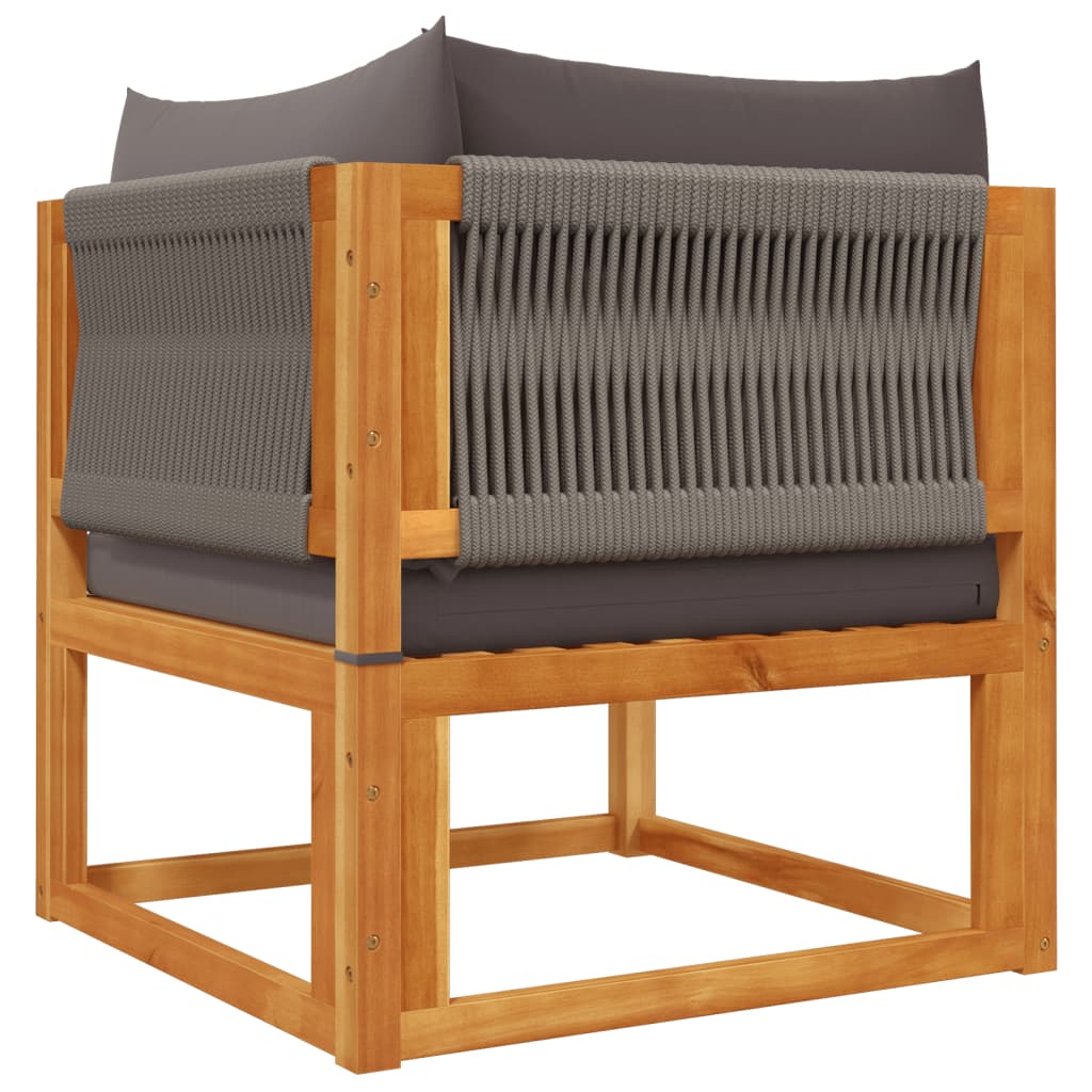 Set De Canapele Grădină Cu Perne, 6 Piese, Lemn Masiv Acacia