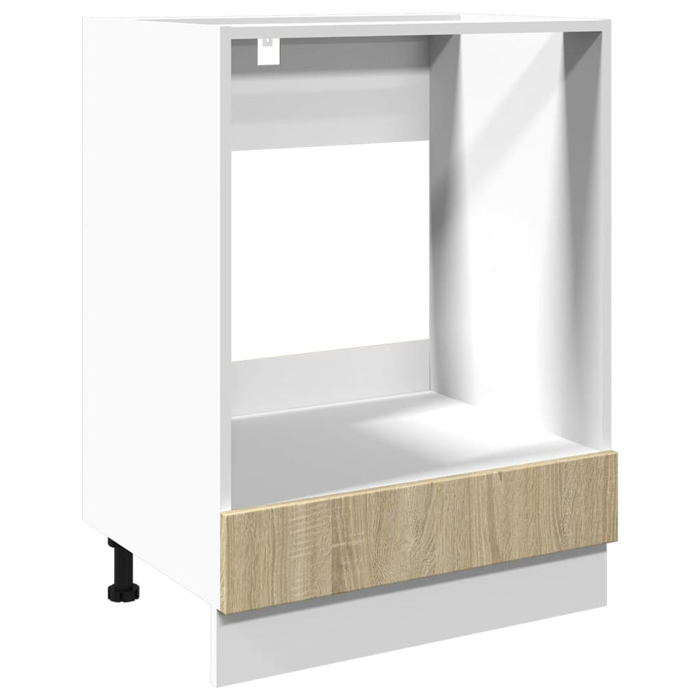 Dulap Pentru Cuptor, Stejar Sonoma, 60 X 46 X 81,5 Cm, Pal