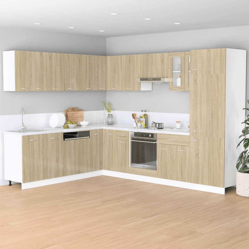 Dulap Pentru Cuptor, Stejar Sonoma, 60 X 46 X 81,5 Cm, Pal