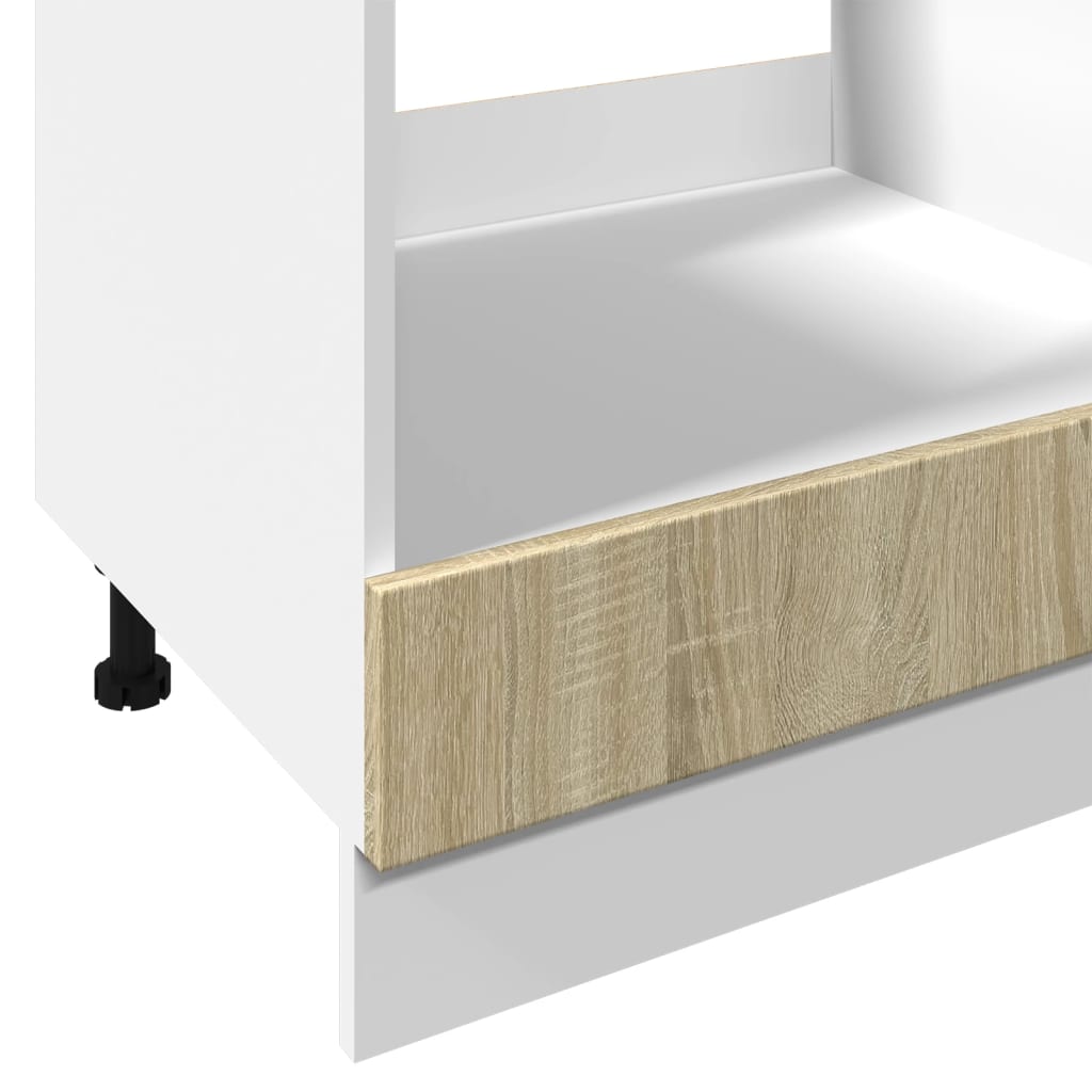 Dulap Pentru Cuptor, Stejar Sonoma, 60 X 46 X 81,5 Cm, Pal