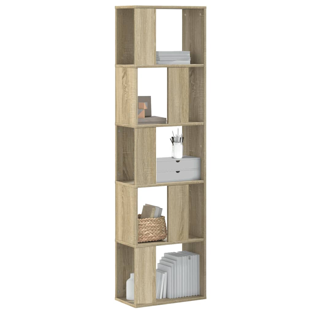 Bibliotecă Cu 5 Niveluri 80,5X23,5X162,5Cm Lemn Prelucrat