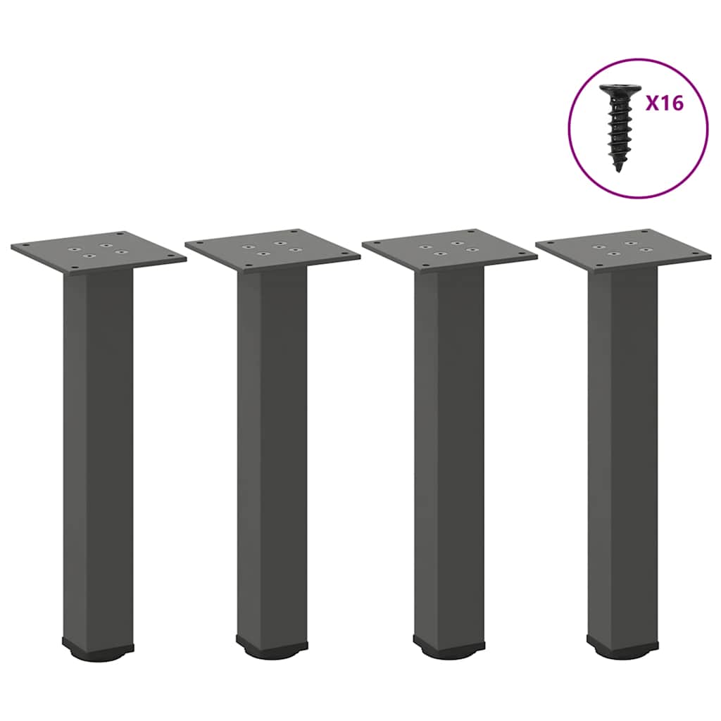 Picioare Pentru Măsuță De Cafea, 4 Buc., , 30-32 Cm, Oțel