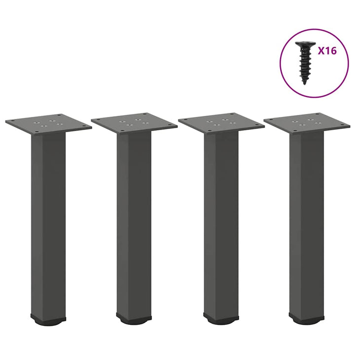 Picioare Pentru Măsuță De Cafea, 4 Buc., , 30-32 Cm, Oțel