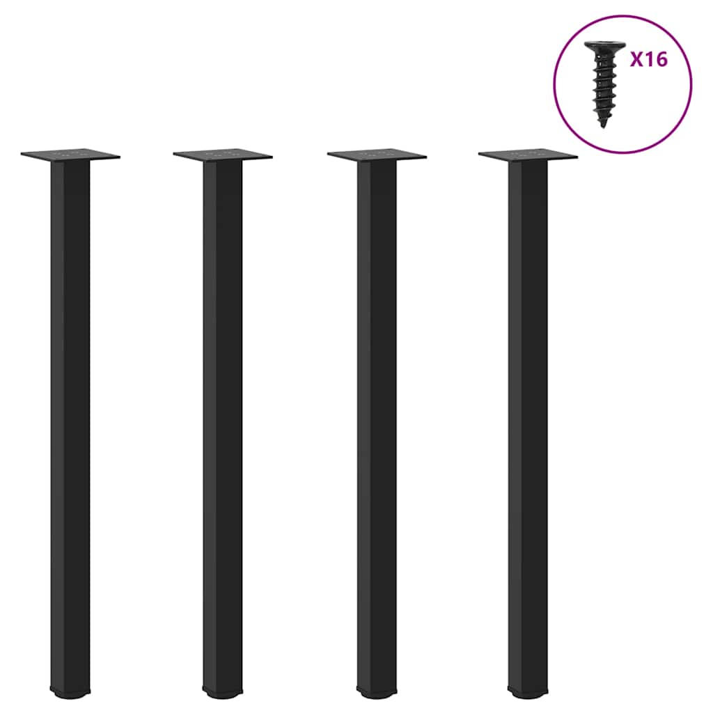 Picioare Pentru Măsuță De Cafea, 4 Buc., , 30-32 Cm, Oțel