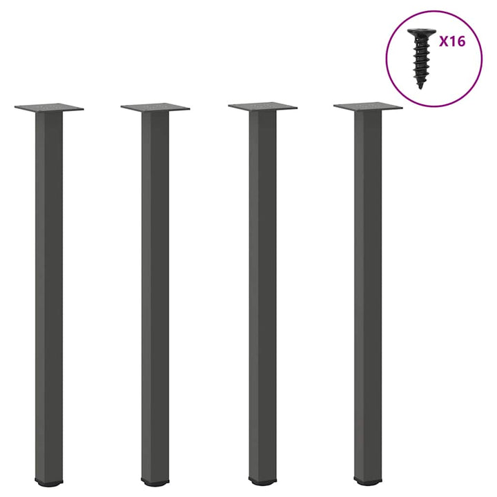 Picioare Pentru Măsuță De Cafea, 4 Buc., , 30-32 Cm, Oțel