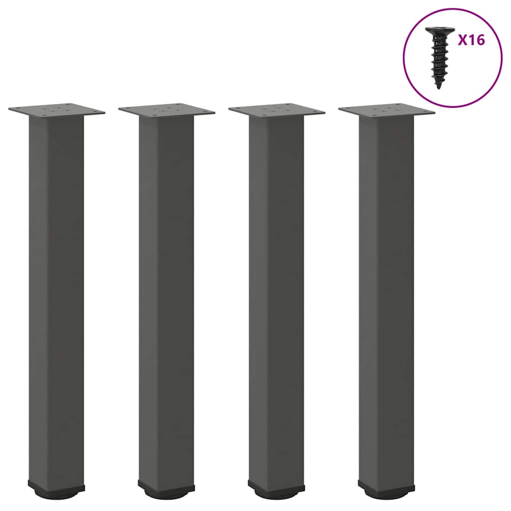 Picioare Pentru Măsuță De Cafea, 4 Buc., , 30-32 Cm, Oțel