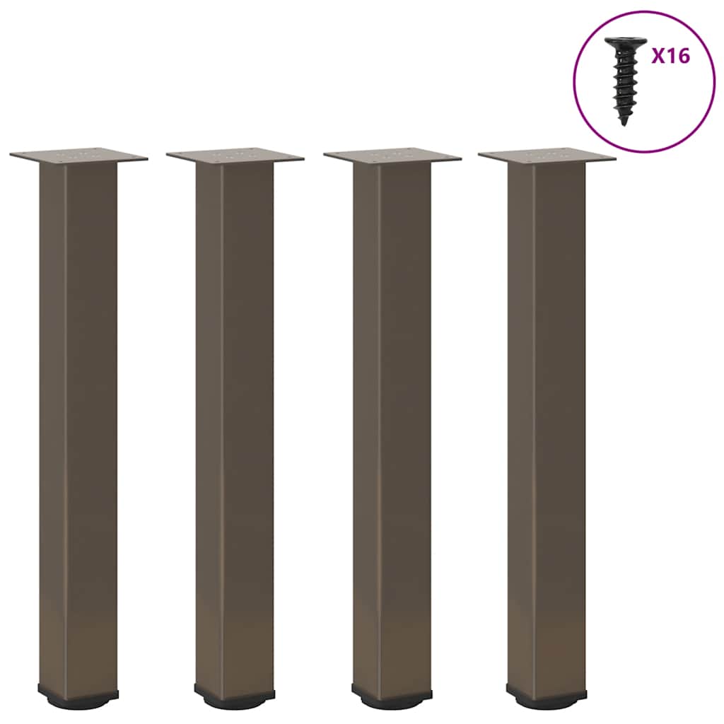 Picioare Pentru Măsuță De Cafea, 4 Buc., , 30-32 Cm, Oțel
