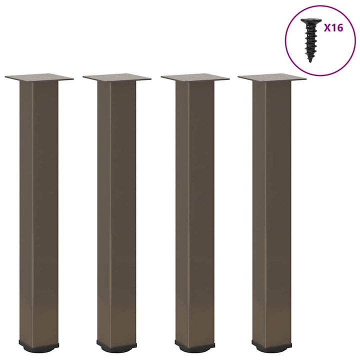 Picioare Pentru Măsuță De Cafea, 4 Buc., , 30-32 Cm, Oțel