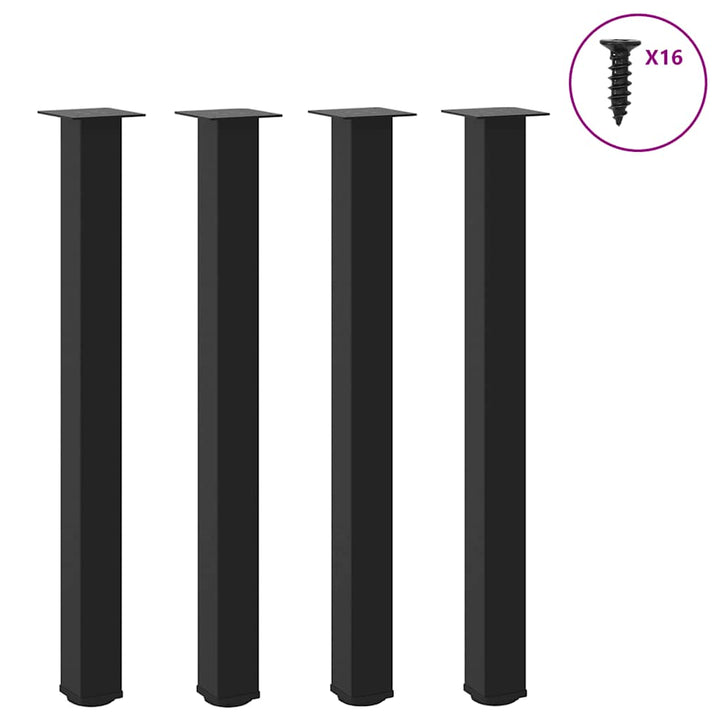 Picioare Pentru Măsuță De Cafea, 4 Buc., , 30-32 Cm, Oțel