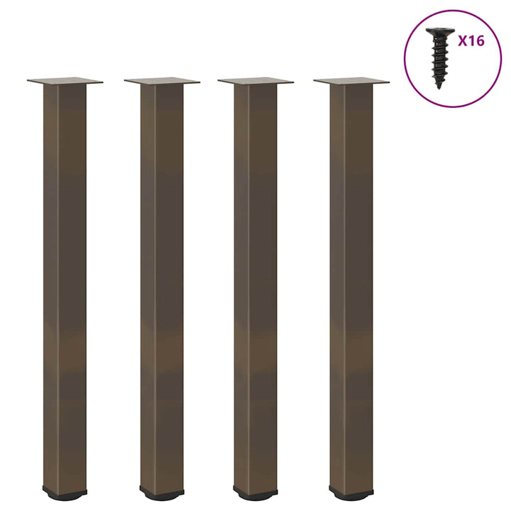 Picioare Pentru Măsuță De Cafea, 4 Buc., , 30-32 Cm, Oțel