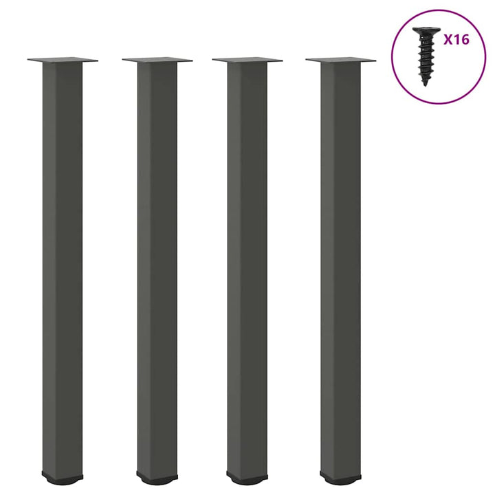 Picioare Pentru Măsuță De Cafea, 4 Buc., , 30-32 Cm, Oțel