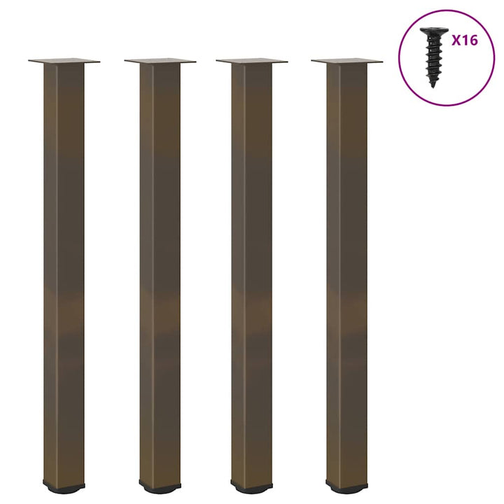Picioare Pentru Măsuță De Cafea, 4 Buc., , 30-32 Cm, Oțel