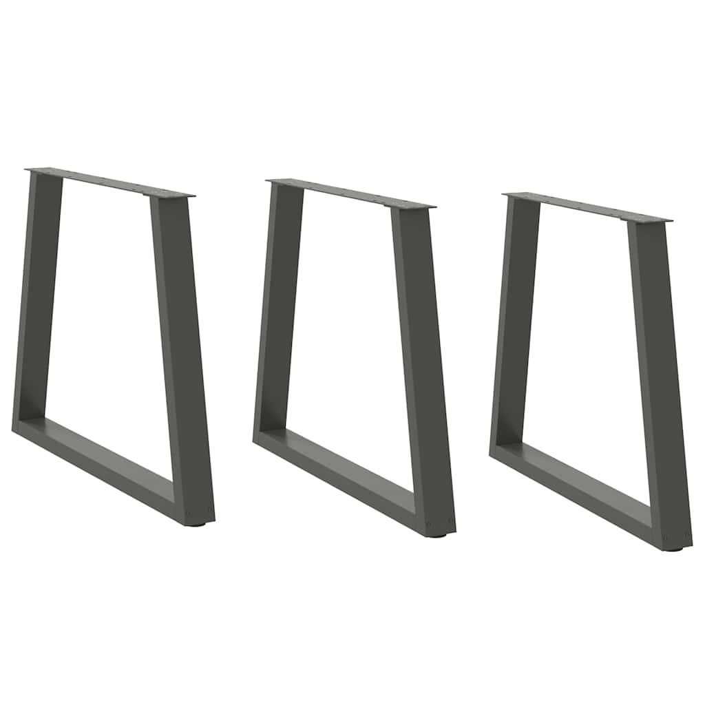 Picioare De Masă În Formă De V, 2 Buc., , 60X(72-73,3) Cm, Oțel