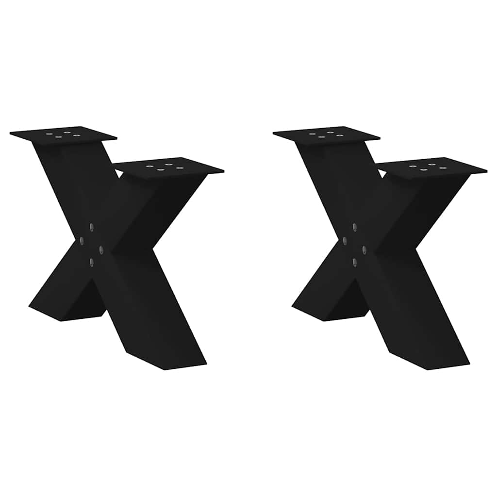 Picioare Pentru Masă În Formă X 3 Buc 90X(72-73) Cm Oțel