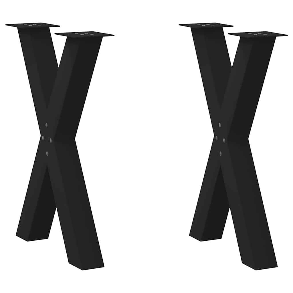 Picioare Pentru Masă În Formă X 3 Buc 90X(72-73) Cm Oțel