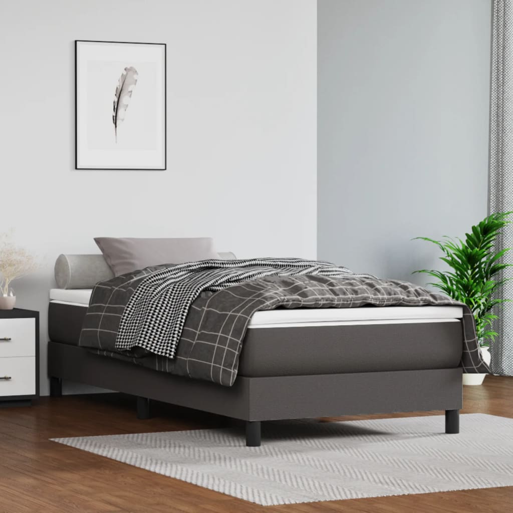 Saltea De Pat Cu Arcuri, , 100X200X20 Cm, Piele Eco
