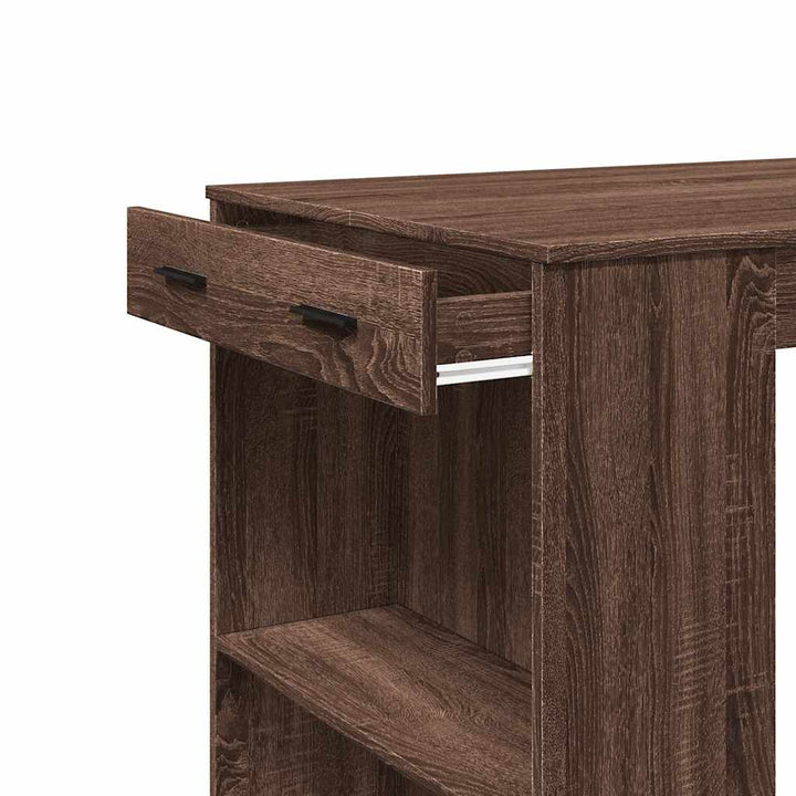 Masă De Bar, Stejar Maro, 102X70X103,5 Cm, Lemn Prelucrat