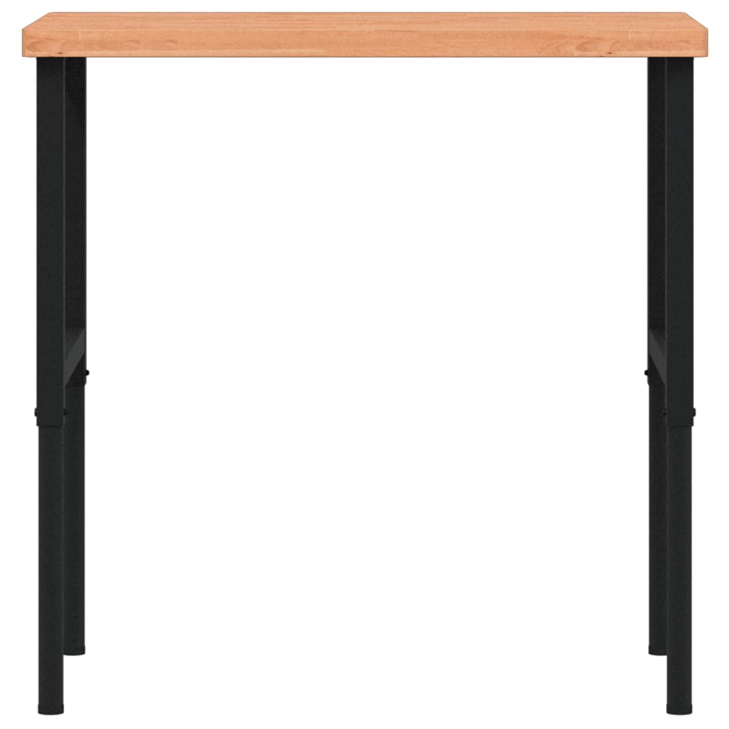 Banc De Lucru 100X60X(73-99,5) Cm Lemn Masiv Fag Dreptunghiular
