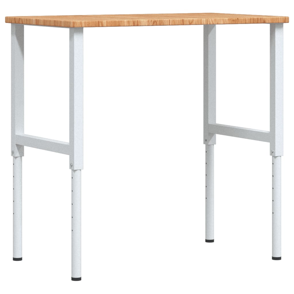 Banc Lucru Maro 100X60X(71,5-98)Cm Lemn Masiv Stejar Dreptunghi