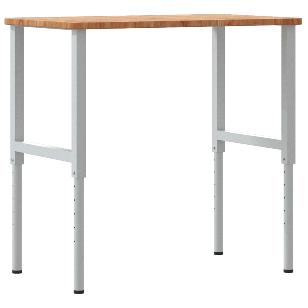 Banc Lucru Maro 100X60X(71,5-98)Cm Lemn Masiv Stejar Dreptunghi