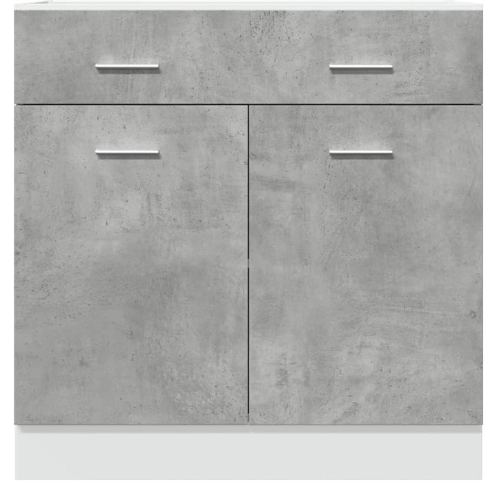 Dulap Inferior Cu Sertar, Gri Beton, 80 X 46 X 81,5 Cm, Pal