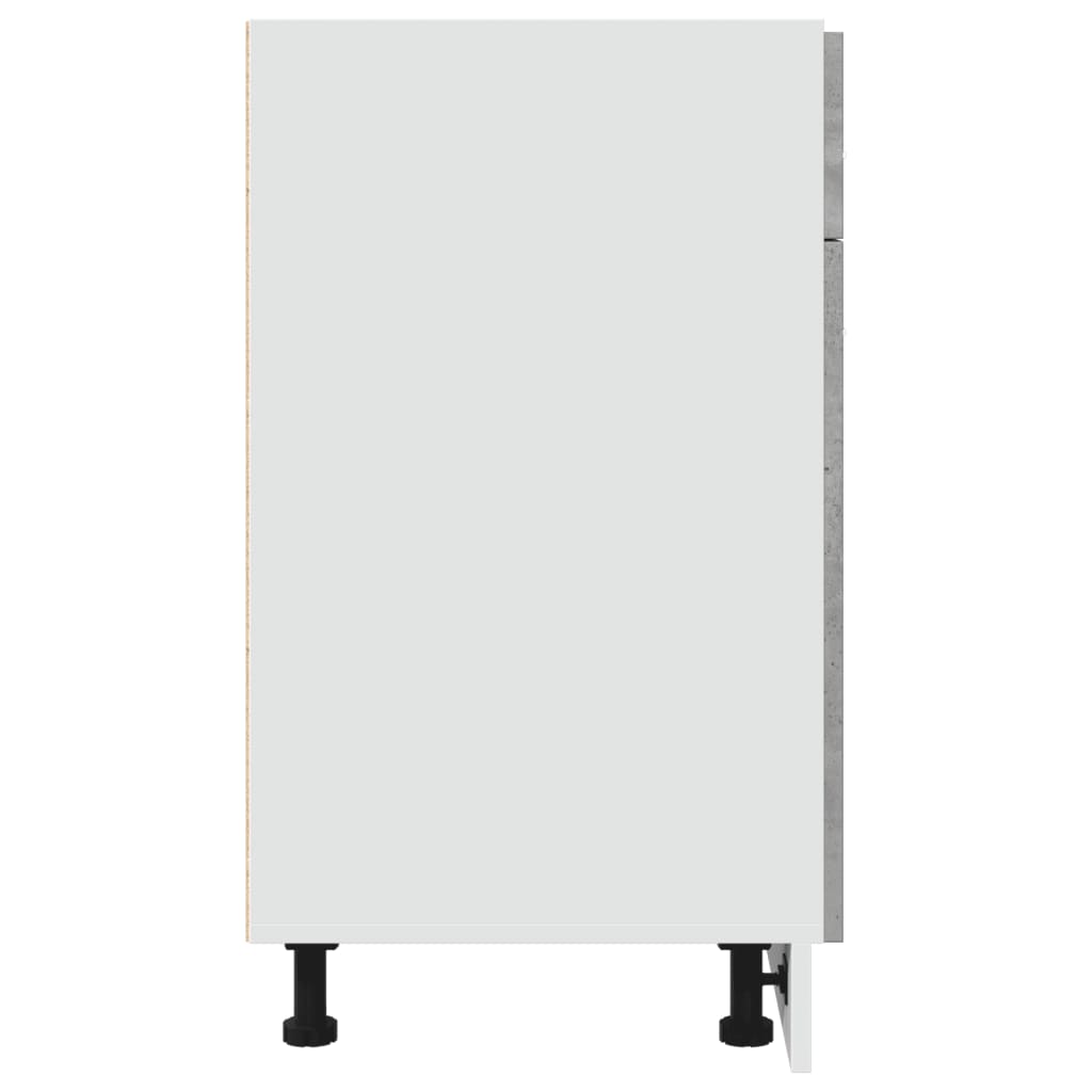 Dulap Inferior Cu Sertar, Gri Beton, 80 X 46 X 81,5 Cm, Pal