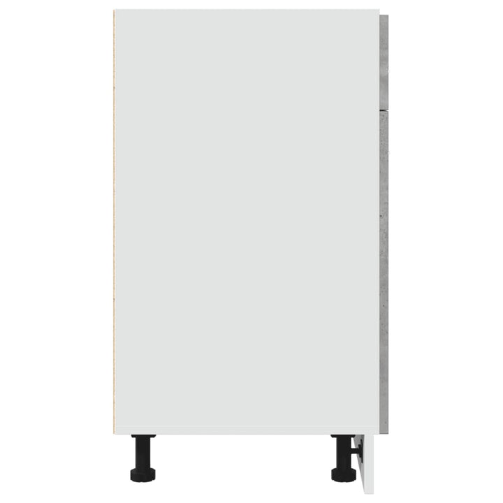 Dulap Inferior Cu Sertar, Gri Beton, 80 X 46 X 81,5 Cm, Pal