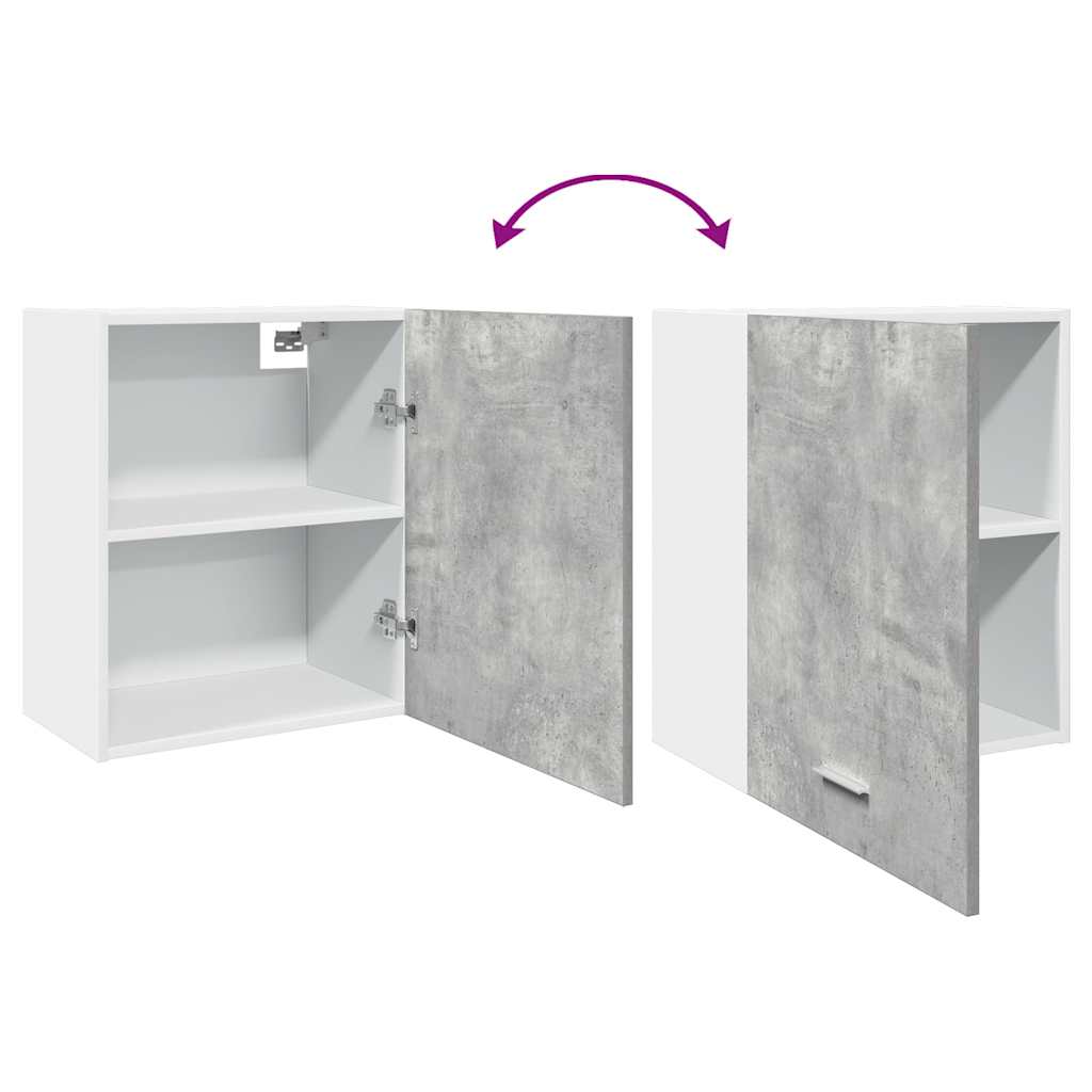 Dulap Suspendat, Gri Beton, 50 X 31 X 60 Cm, Pal