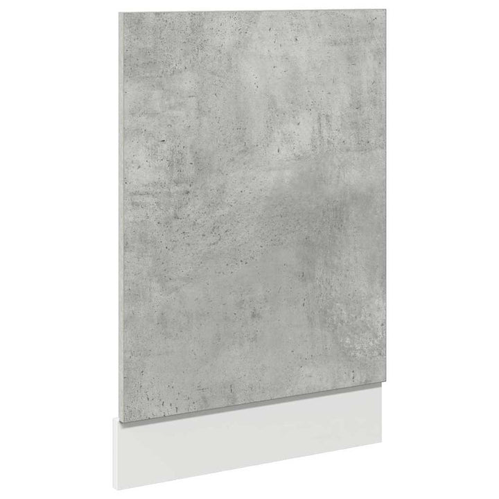 Panou Frontal Mașină Spălat Vase, Gri Beton, 45X3X67 Cm, Pal
